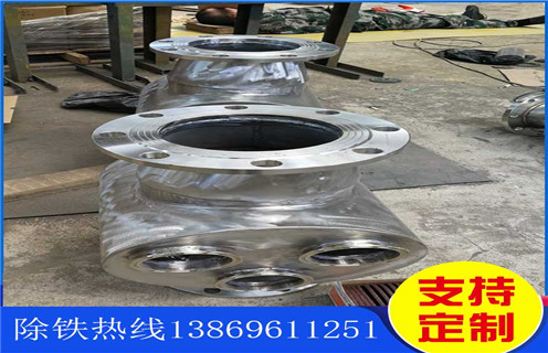 管道永磁除鐵器，成都管道永磁式除鐵器_成都管道永磁式除鐵器的動畫通過量計(jì)算應(yīng)用安裝示意圖型12000高斯_可定制工作原理