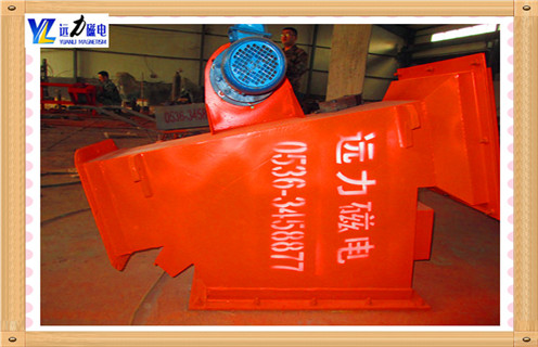 管道自卸式除鐵器，陜西管道式自卸式除鐵器_遠(yuǎn)力陜西管道式自卸式除鐵器12000高斯 可定制工作原理_安裝示意圖