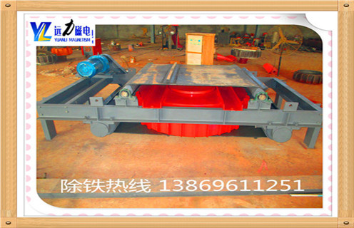 電磁自卸式除鐵器，內(nèi)蒙古電磁自卸式除鐵器價格工作視頻_國家標準_內(nèi)蒙古電磁自卸式除鐵器價格訂做配電箱型號 